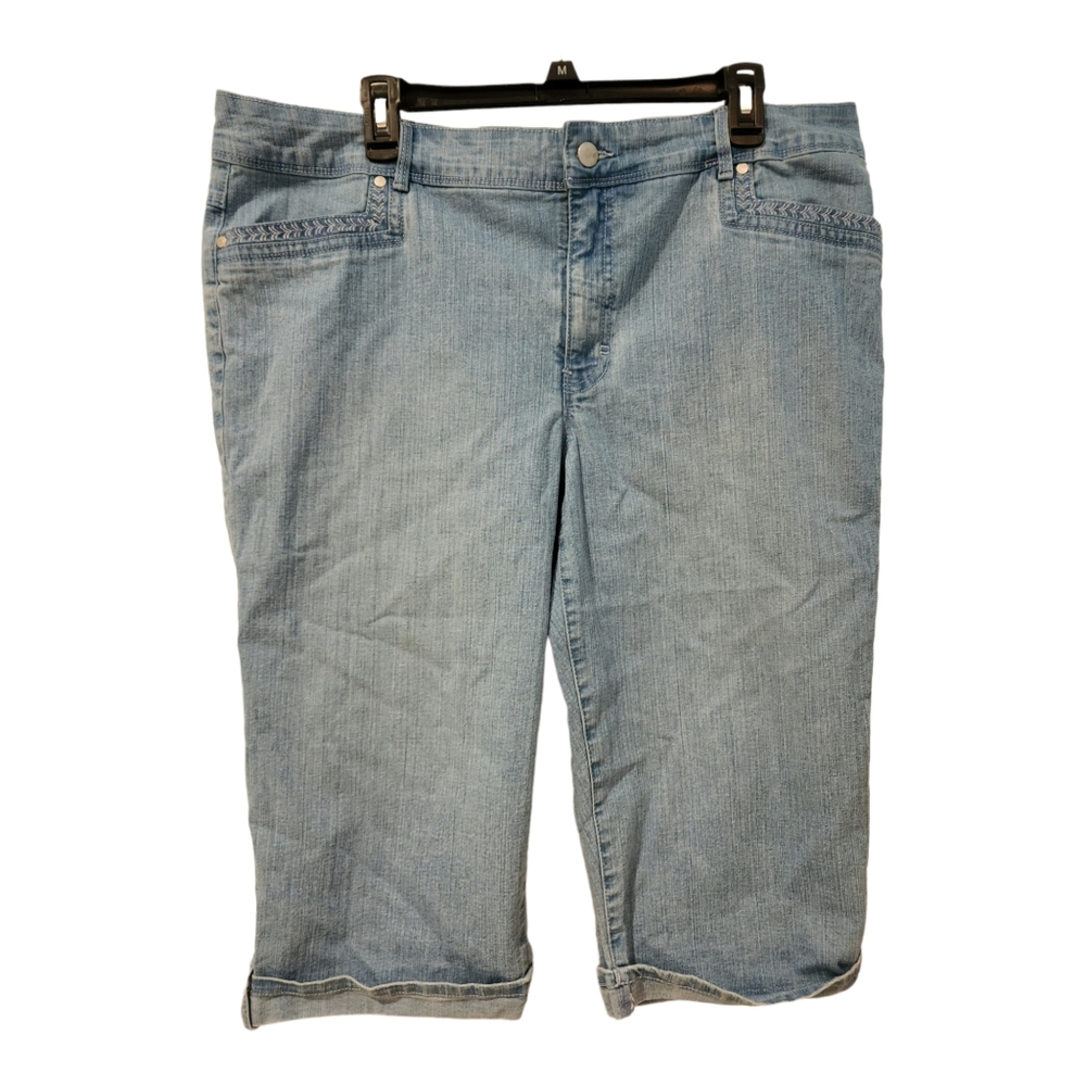 Gloria Vanderbilt Women's Plus Bermuda Jean Shorts Size 16w
